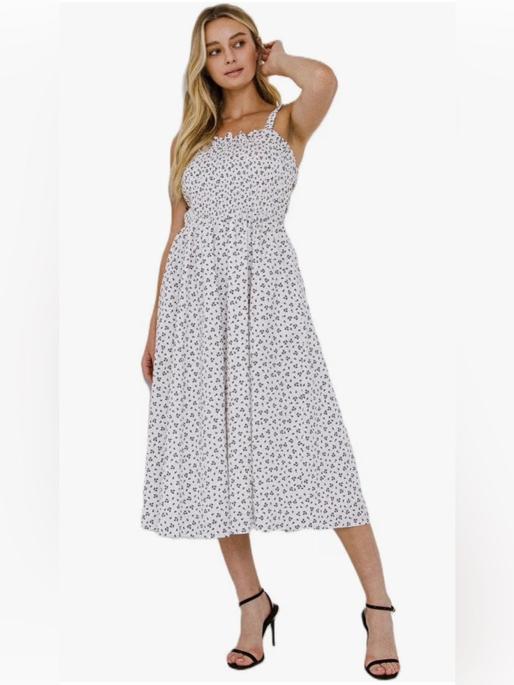Gorgeous English Factory floral midi dress, size small. Fully line EUC